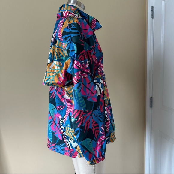 LAUREN JAMES Multicolored Anorak Pullover Water  Resistant Jacket Size Small - Picture 5 of 15